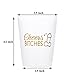 MISS FANTASY Bachelorette Party Cups Hen Party Supplies Set of 16 pcs Frosted Cup Plastic Stadium Cups (Frosted white)