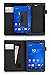 Sony Xperia Z3 Compact Tablet Case Cover, WWW Premium Leather Case Stand Cover with Card Slots, Pocket, Elastic Hand Strap and Stylus Holder for Sony Experia Z3 Compact Tablet Black (With Auto Wake/Sleep Feature)