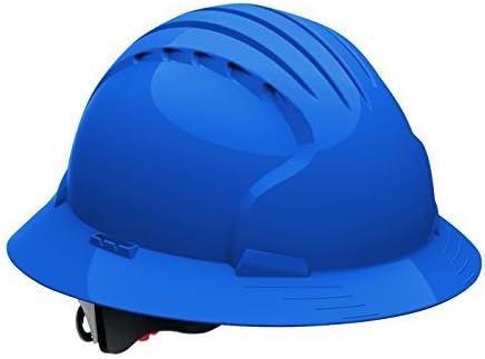 Evolution Deluxe 6161 280-EV6161-50 Full Brim Hard Hat with HDPE Shell, 6-Point Polyester Suspension and Wheel Ratchet Adjustment by Evolution Deluxe 6161