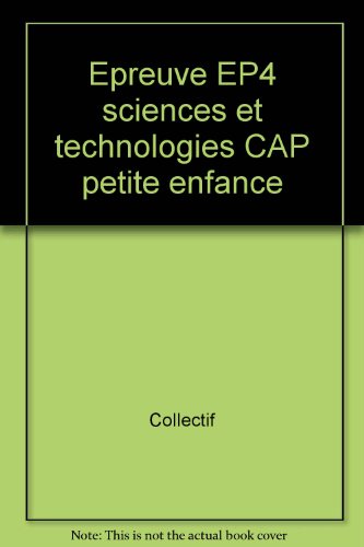 Épreuve EP4 sciences et technologies