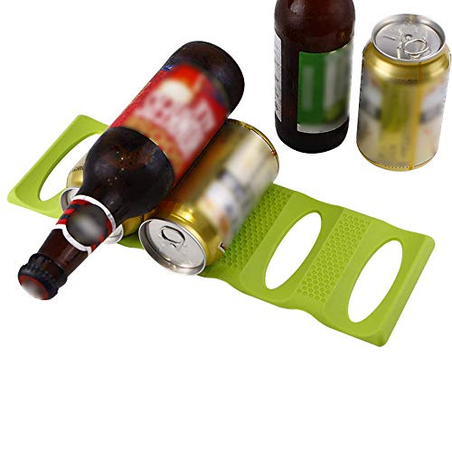 image for Webake 2 pack Bottle Stacking Mat, Foldable Silicone Bottle and Can St