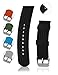 UNITED WATCH BANDS Silicone Watch Band for Men and Women - Quick Release Replacement Watch Strap - 18mm 20mm 22mm 24mm - Multiple Colors - Stylish and Comfortable Watch Band Replacement