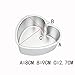 Metal Bath Bomb Mold Hearts (Hearts 2 PCs)