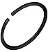 Forbidden Body Jewelry 20g 10mm Surgical Steel Black Seamless Nose Ring & Cartilage Hoop with Comfort Round Ends