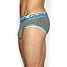 C-IN2 Men's Grip Mesh Low Rise Briefs, Stadium Grey, M