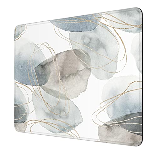niniubye Abstract Ink Line Stone Mouse Pad