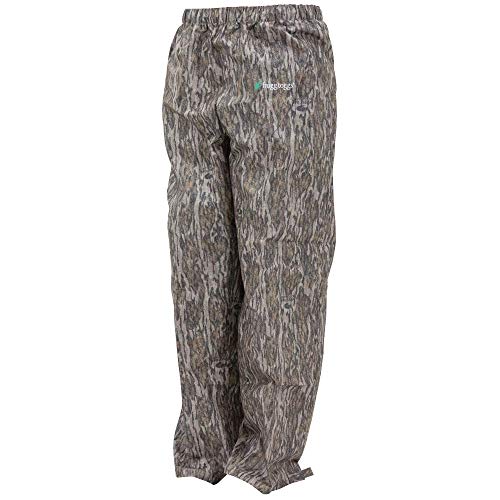 Frogg Toggs Pro Action Rain Pant, Mossy Oak Bottomland, Size XXX-Large Pro Action Rain Pant, Mossy Oak Bottomland, 3X-Large