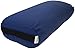 Bean Products Yoga Bolster - Handcrafted in The USA with Eco Friendly Materials - Studio Grade Support Cushion That Elevates Your Practice & Lasts Longer - Rectangle, Cotton Medium Blue