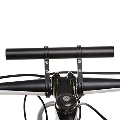 Facaily 20cm Bicycle Handlebar Extender Aluminum Alloy Mountain Bike MTB Handlebar Expander Speedometer Mount Headlight Flashlight Lamp Holder