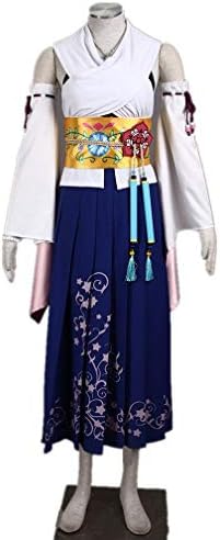 Sumiaki Final Fantasy X Yuna Yunie Cosplay Costume Halloween Costume Wig Can Add