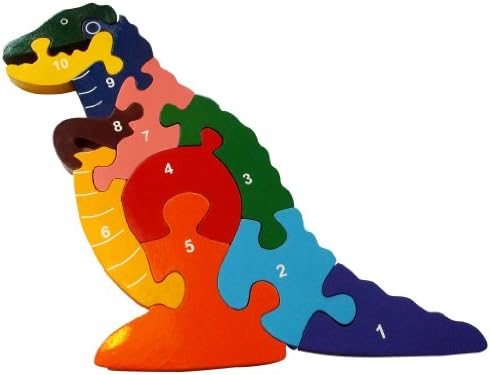 wooden dinosaur jigsaw