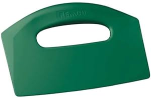 Remco 69602 Green Polypropylene Stiff Bench Scraper, Injection Molded Blade, 5" L x 8.5" W, 1 Piece