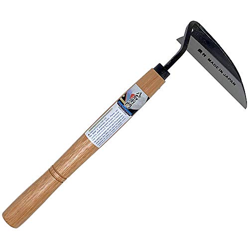 HACHIEMON Japanese Weeding Sickle Very Sharp Edge Nejiri Gama Left-Handed Version