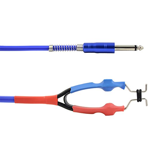 ITATOO Tattoo Clip Cords Silicone 8.2 Feet 2.5M Soft Tattoo Clip Cord for Tattoo Machine Tattoo Power Supply Tattoo Wire Blue