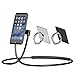 DS Lazy Cell Phone Neck Holder Unique Bracket iPhone/Tablet/Pad/Kindle Stand DIY Free with Multiply Function Support - Black