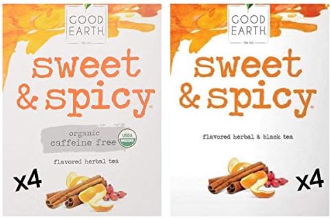 Good Earth Tea, Sweet and Spicy, Variety Pack, 8 Boxes Total