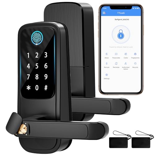 Smart Door Lock with Handle,Fingerprint Door