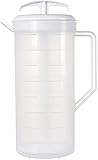 JBK Pottery 2-Quart White Mixing Pitcher with