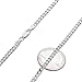 3.5mm Solid .925 Sterling Silver Flat Cuban Link Curb Chain Necklace, 24 inches