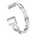 Goorovgi for Fitbit Charge 2 Bands Replacement Metal Band Bracelet Strap Wristband Accessories fot Ftibit Charge 2 Women Men (Silver)