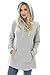 Bearsland Women's Maternity Sweater Clothes Nursing Sweatshirt Breastfeeding Hoodie With Pockets Gray