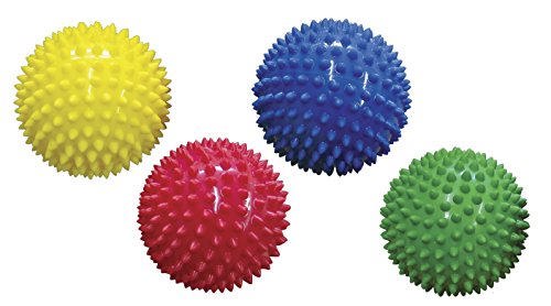 Edushape Sensory Balls, 4", Set of 4, Solid Colors