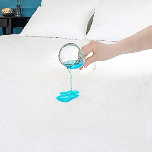 ihomy Mattress Protector, Waterproof Mattress Protector, Premium Mattress Cover Cotton Terry Surface-Vinyl Free (Twin) (Twin)
