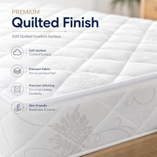 Emirates Living Orthopedic Medical Mattress for Back Support | Enhanced Spinal Alignment | High Density Comfort Foam | Pressure Relief | King - L200 x W180 x H12 cm