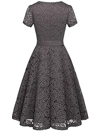 Gardenwed vestido de fiesta formal de encaje floral para dama de honor, vintage, vestido de cóctel