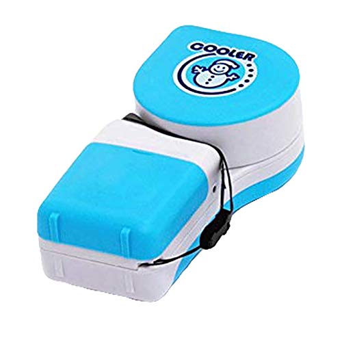 TTShonf Mini Snowman Adjustable Handheld No-Blade Student USB Cooler Fan Air Conditioner Blue
