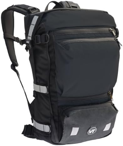 Velo Transit Men's Quintessential 30 Waterproof Bicycle Commuter Backpack (Black, Medium)