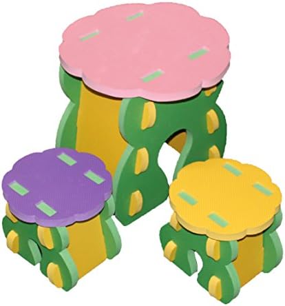 EVA Foam Table & 2 Chair Set for Children Soft Durable & Comfortable Tea Table