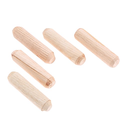 50pcs Woodworking Hardwood Round Dowel Pins Wooden Craft Rods Furniture Fitting Tools 10x40mm(DxL)/0.39"x1.57"
