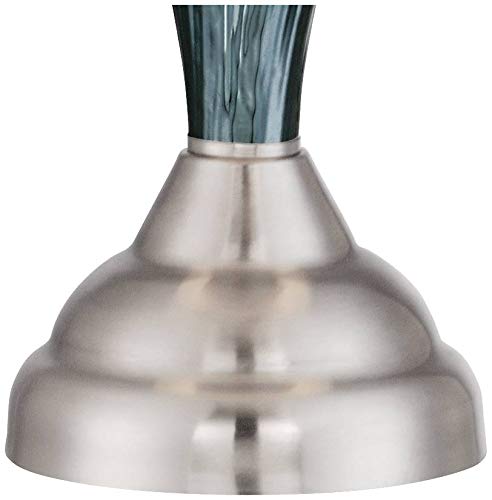 Arden-Modern-Contemporary-Table-Lamps-Set-of-2-Green-Blue-Glass-Twist-Column-Steel-Base-Empire-Shade-Decor-for-Living-Room-Bedroom-House-Bedside-Nightstand-Home-Office-Family-Regency-Hill Arden Modern Contemporary Table Lamps Set of 2 Green Blue Glass Twist Column Steel Base Empire Shade Decor for Living…