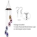 OWNUZZ® Solar Powered Wind Chimes (Lucky Star) Color Changing Wind Chimes Light with Double S Hanging Hook, Romantic Windbell Light Mobile Hanging lamp for Patio Gardening Lighting Home Decoration