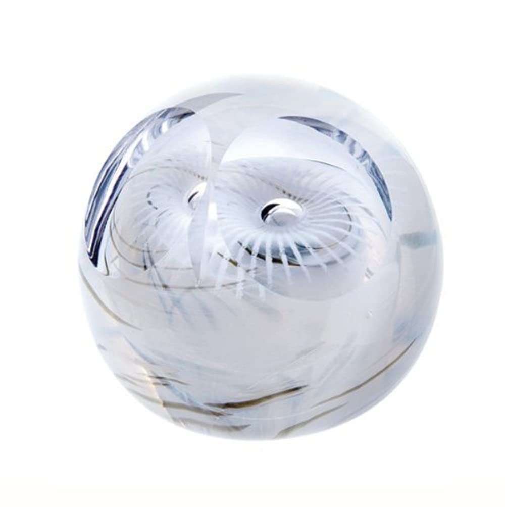 Caithness Glass U13039 Piece Crystal Snowy Owl Paperweight, Multi-Coloured
