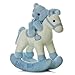 Aurora® Melodious Musicals! Baby Boy Rocking Horse™ Baby Stuffed Animal - Musical Entertainment - Engaging Play - Blue 12 Inches