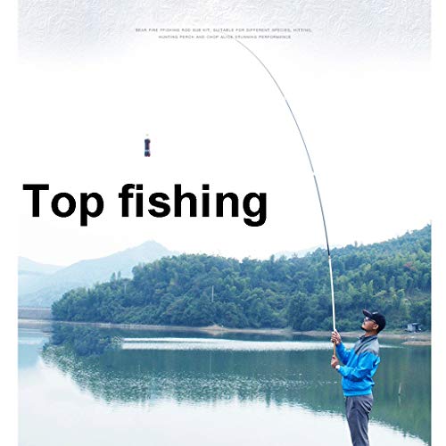 AHXF Tragbare Mini-Teleskop-Angelrute Und Angelrolle Set Angelrute Mit Spinnrollen Angelger?t Set Wasser Für Salzwasser… – Bild 6