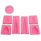 7 Pcs DIY Unicorn Silicone Mold with Unicorn Horn Ears and Eyelash Mould for Cake Fondant Chocolates Cupcake Toppers