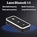 Bluetooth 5.0 aux Adapter, POSTA Audio Car Kit Receiver, Portable Wireless Audio Adapter 3.5mm Aux for Music, Home Hi-fi System, Speaker, Headphones, Hands-Free Car Kit with Microphone