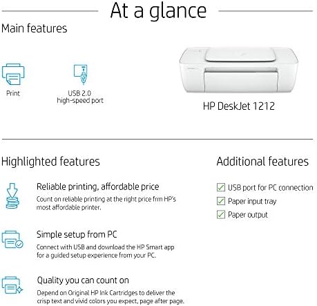 hp deskjet 1212 printer