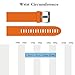 ANCOOL Compatible with Fenix 5S 20mm Width Easy Fit Soft Silicone Watch Band Replacement for Fenix 5S/Fenix 5S Plus, Orange