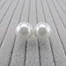 Pretty Smart Round Simulated Shell Pearl Invisible Clip On Earrings for Non-Pierced Ears White (10mm)