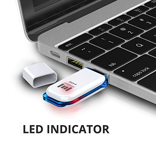 MOSDART 64GB USB 2.0 exFAT Flash Drive 2 Pack 64 GB Multipack Thumb