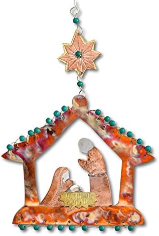 Pilgrim Imports Fair Trade Rustic Nativity Christmas Ornament