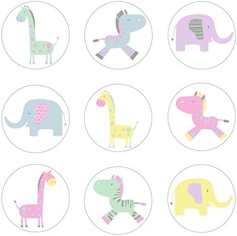 Baby Shower Jungle Animals Edible Cupcake Toppers Decoration