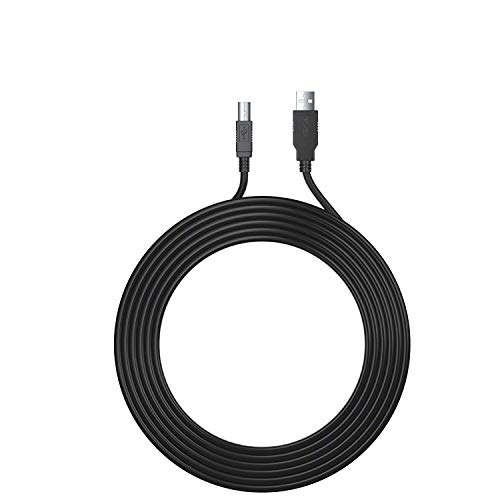 12Ft Extra Long USBPrinterCable 2.0 for HP OfficeJet Laserjet Envy; Canon Pixma; Epson