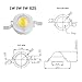 Chanzon 5 pcs High Power Led Chip 5W Infrared (IR 940nm / Input 1200mA / DC 1.2-1.4V / 5 Watt) SMD COB Light Emitter Diode Components 5 W Night Vision Bulb Lamp Beads for DIY Lighting / CCTV Cameras