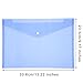 Outus Poly Envelope Project Jacket File Folders, A4 Letter Size, 6 Colors 12 Pieces