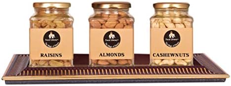 Food Library The Magic of Nature Diwali Special Dry Fruit Pack Gift Hamper (Dry Fruit Jars)